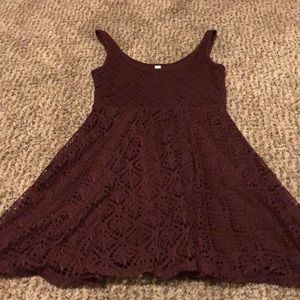 Aeropostale Size Medium Burgundy Dress